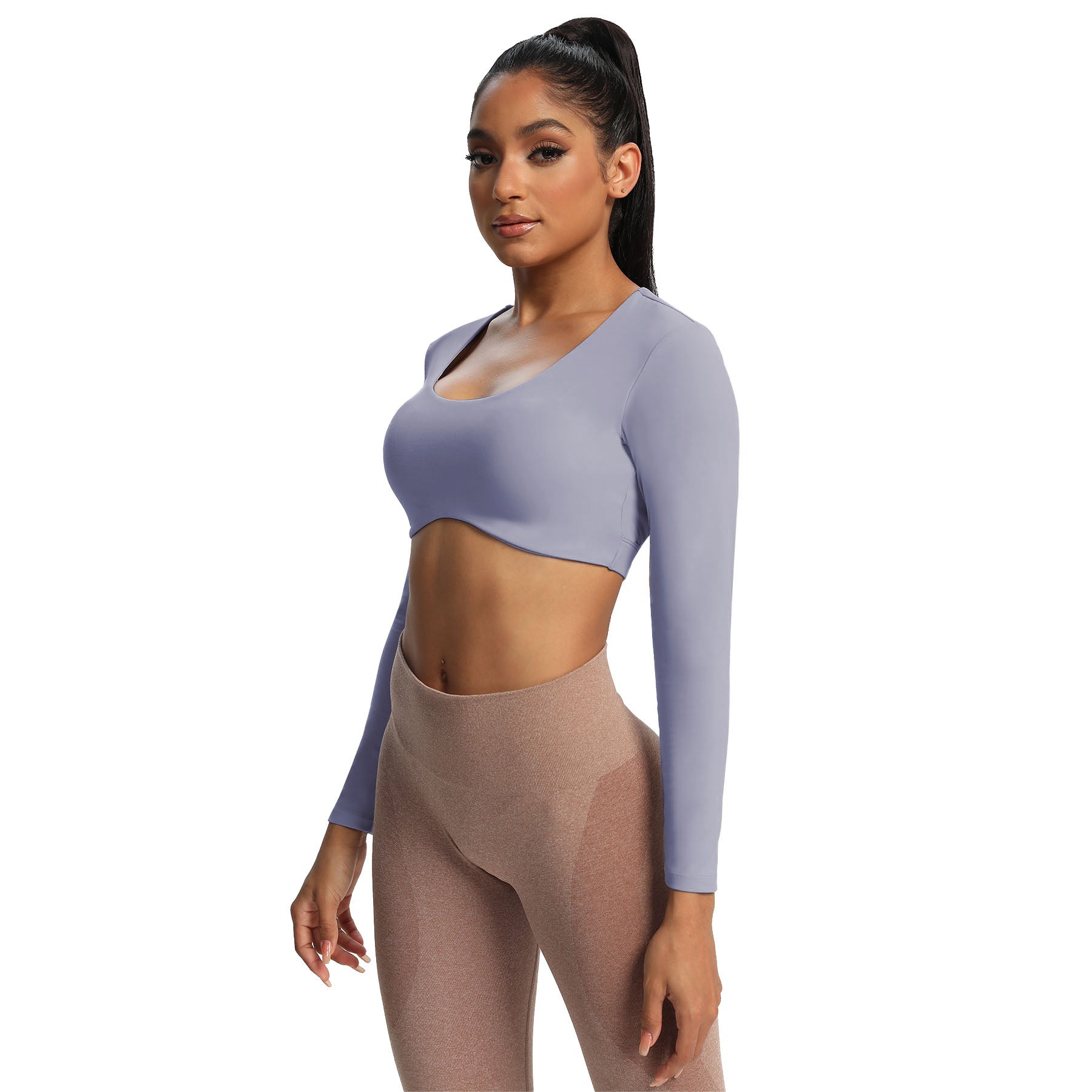 Aoxjox "Define Sculpt" Long Sleeve Crop