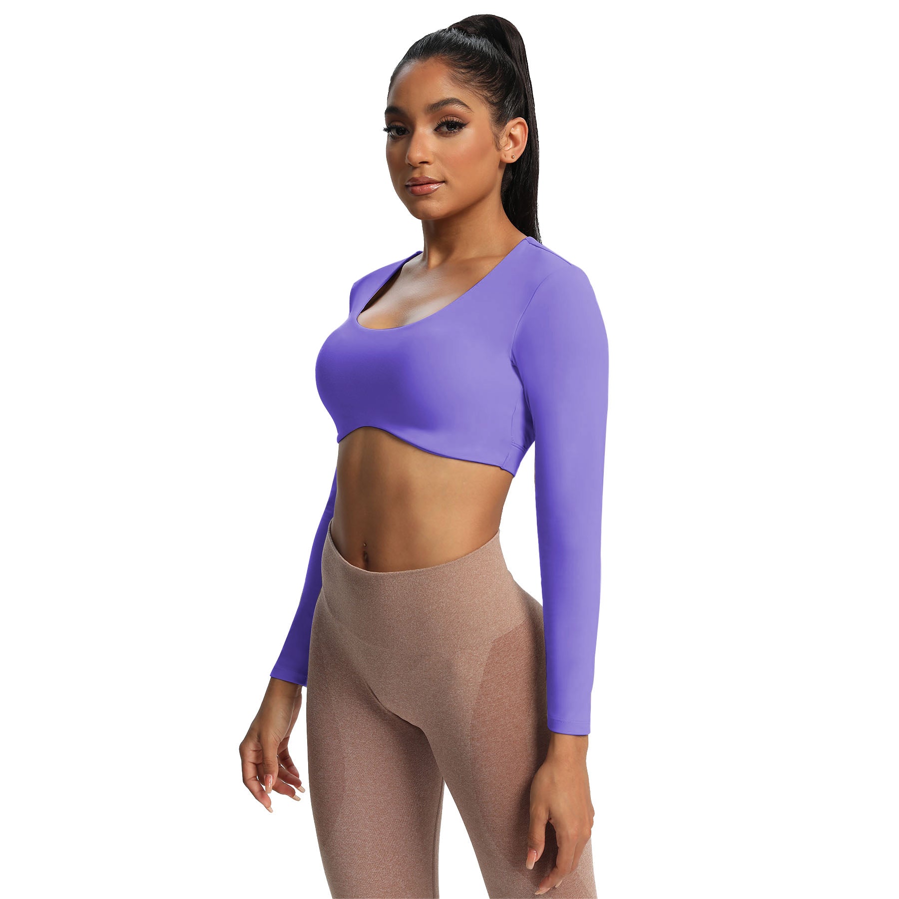 Aoxjox "Define Sculpt" Long Sleeve Crop