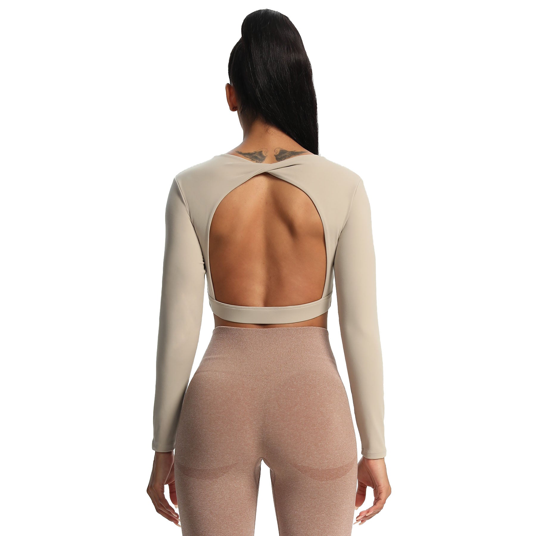 Aoxjox "Define Sculpt" Long Sleeve Crop