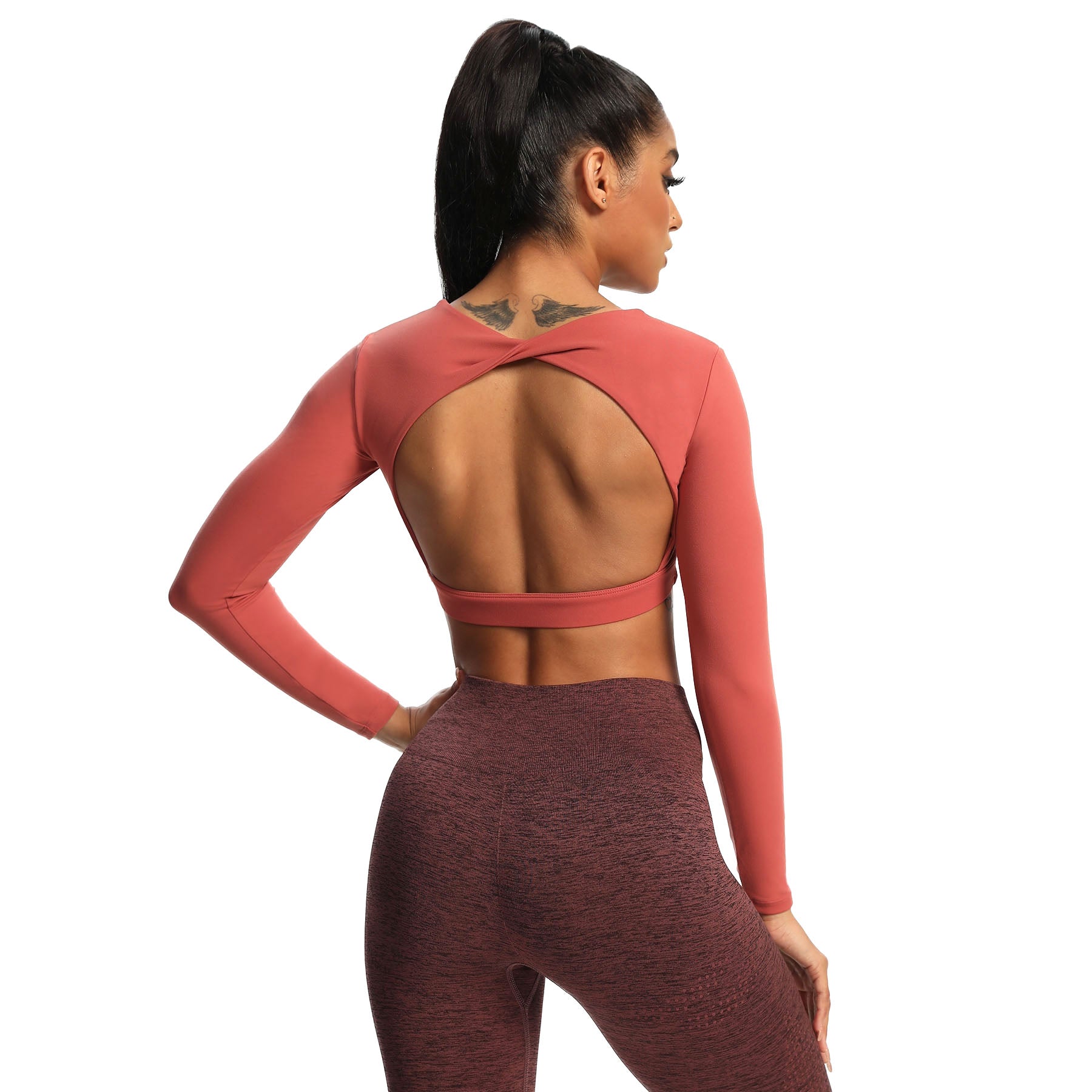 Aoxjox "Define Sculpt" Long Sleeve Crop
