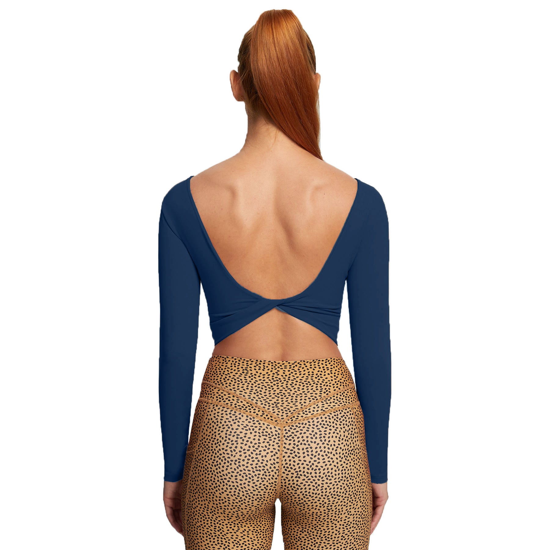 Aoxjox "Emma" Twist Back Long Sleeve Crop