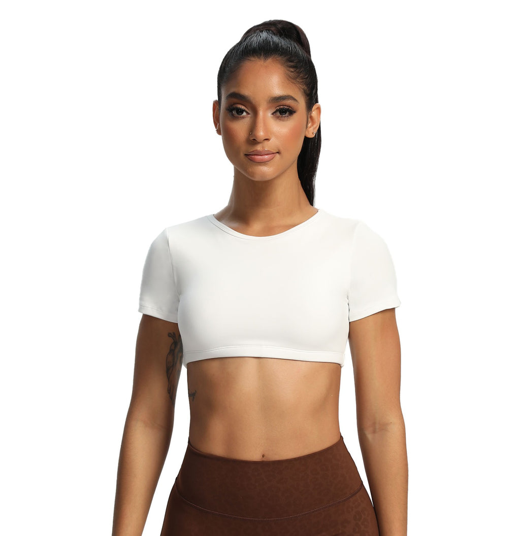 Aoxjox "Clarissa" Crop Top Short Sleeve