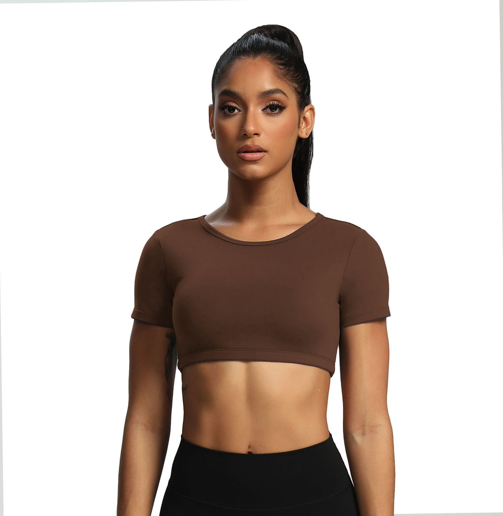 Aoxjox "Clarissa" Crop Top Short Sleeve