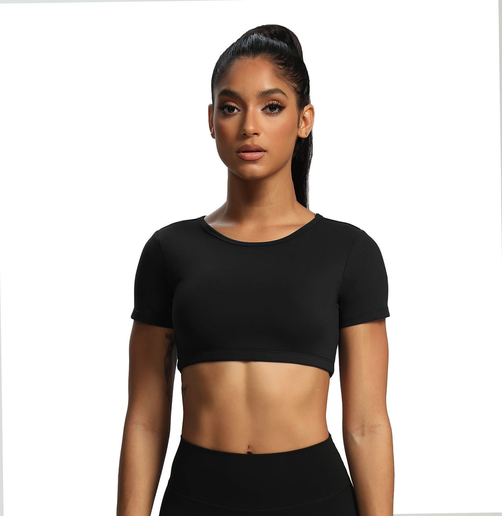 Aoxjox "Clarissa" Crop Top Short Sleeve