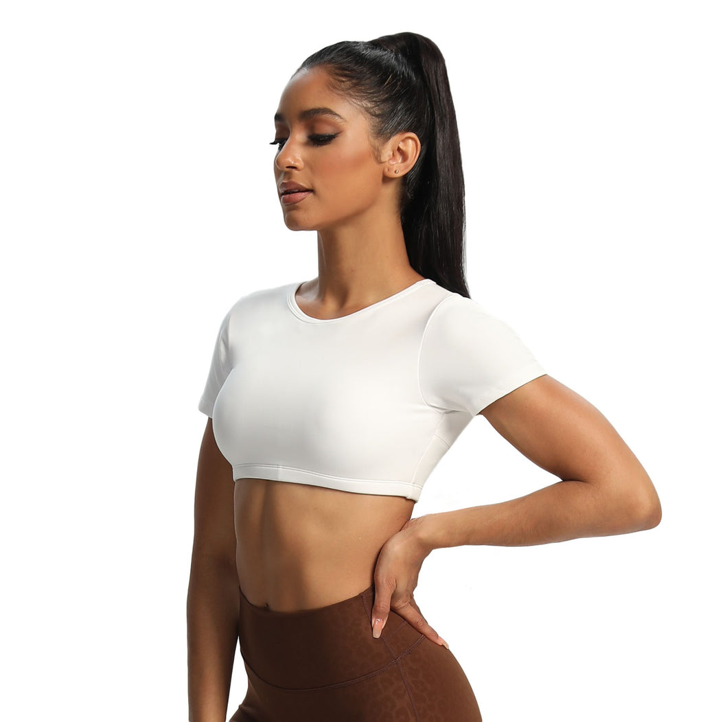 Aoxjox "Clarissa" Crop Top Short Sleeve