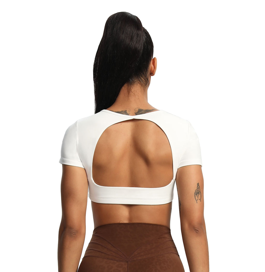 Aoxjox "Clarissa" Crop Top Short Sleeve