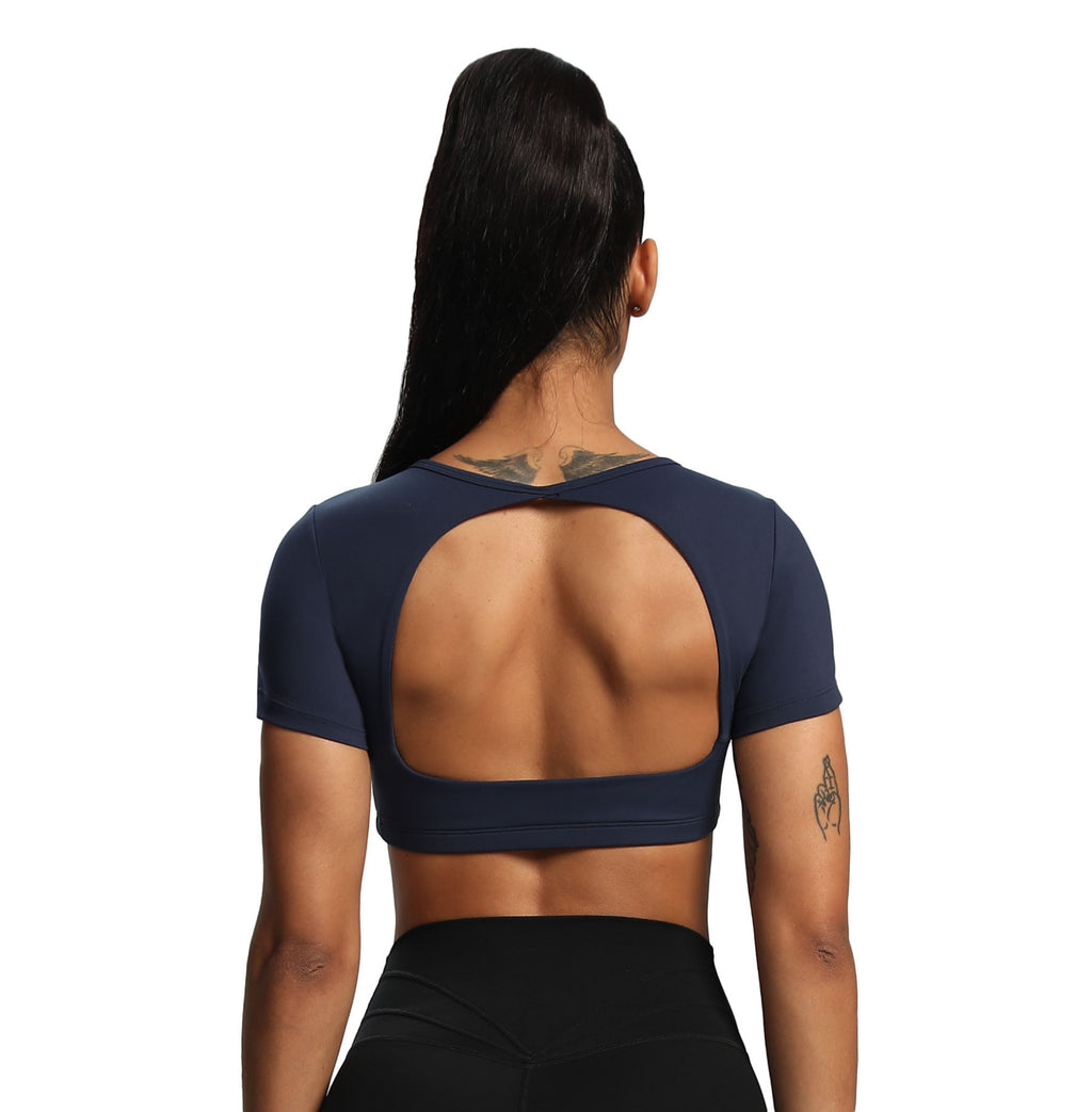 Aoxjox "Clarissa" Crop Top Short Sleeve