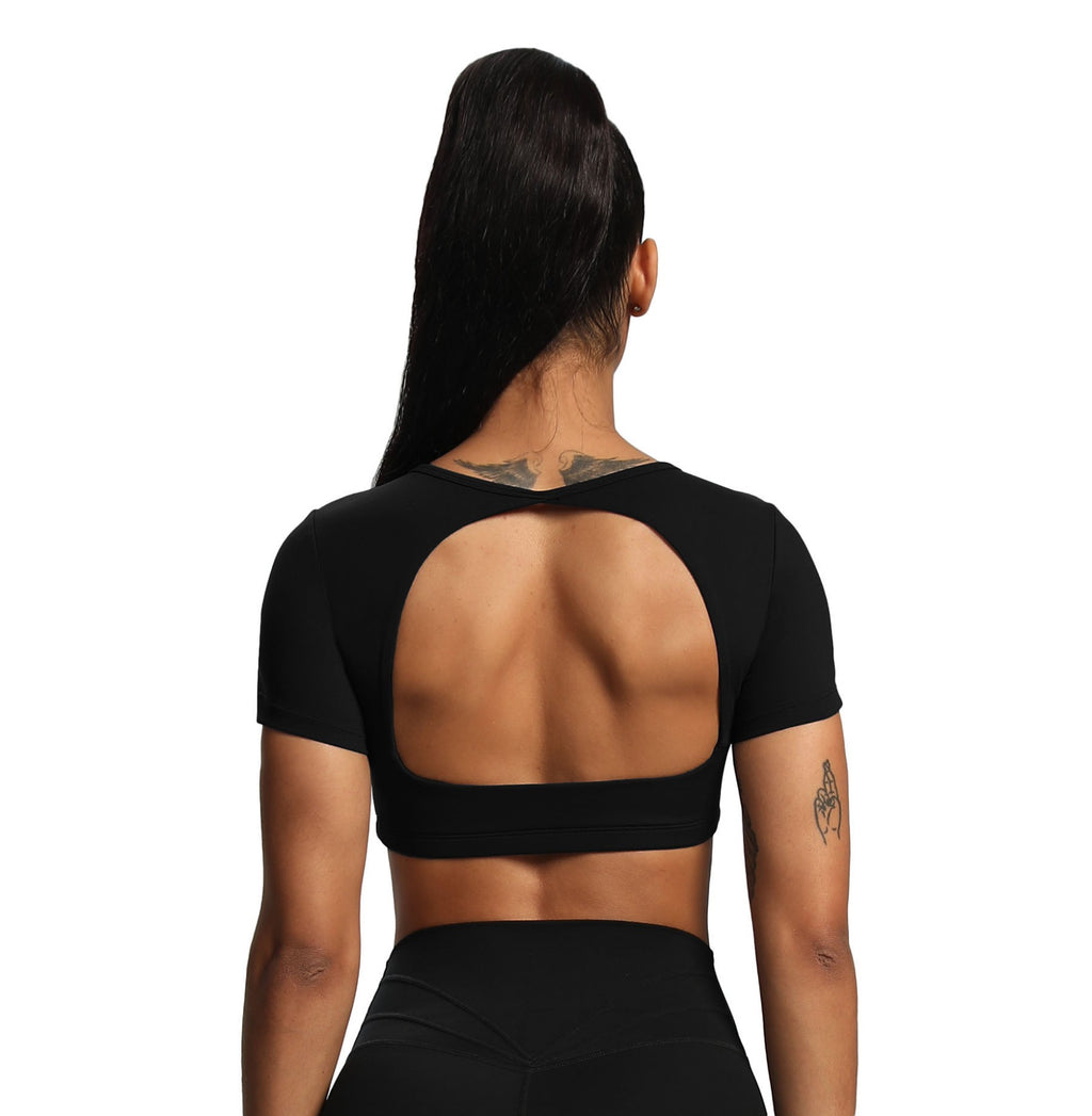 Aoxjox "Clarissa" Crop Top Short Sleeve