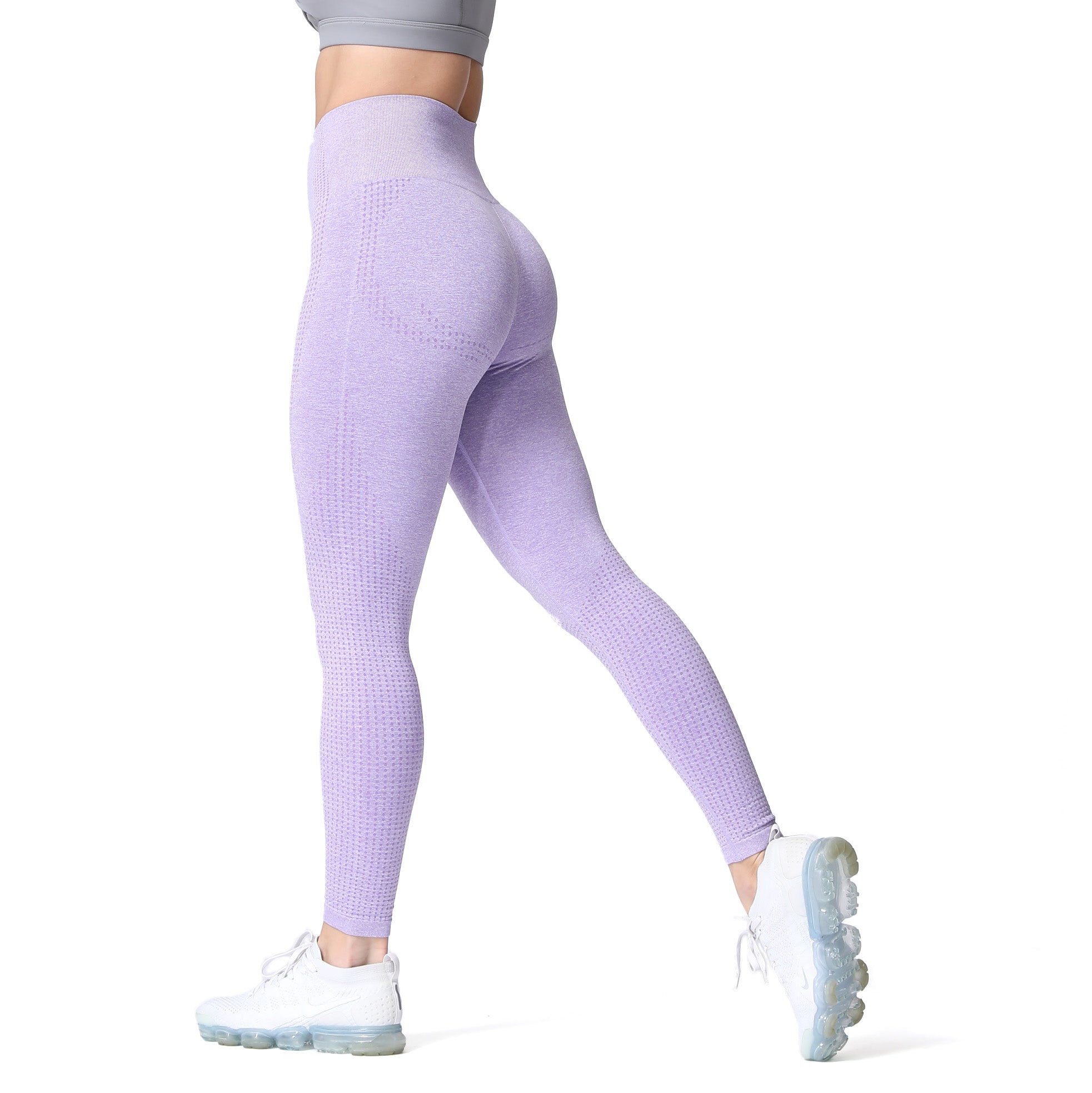  Aoxjox Women's High Waist Workout Gym Vital Seamless Leggings  Yoga Pants (Cherry Brown Marl, X-Small) : Sports & Outdoors